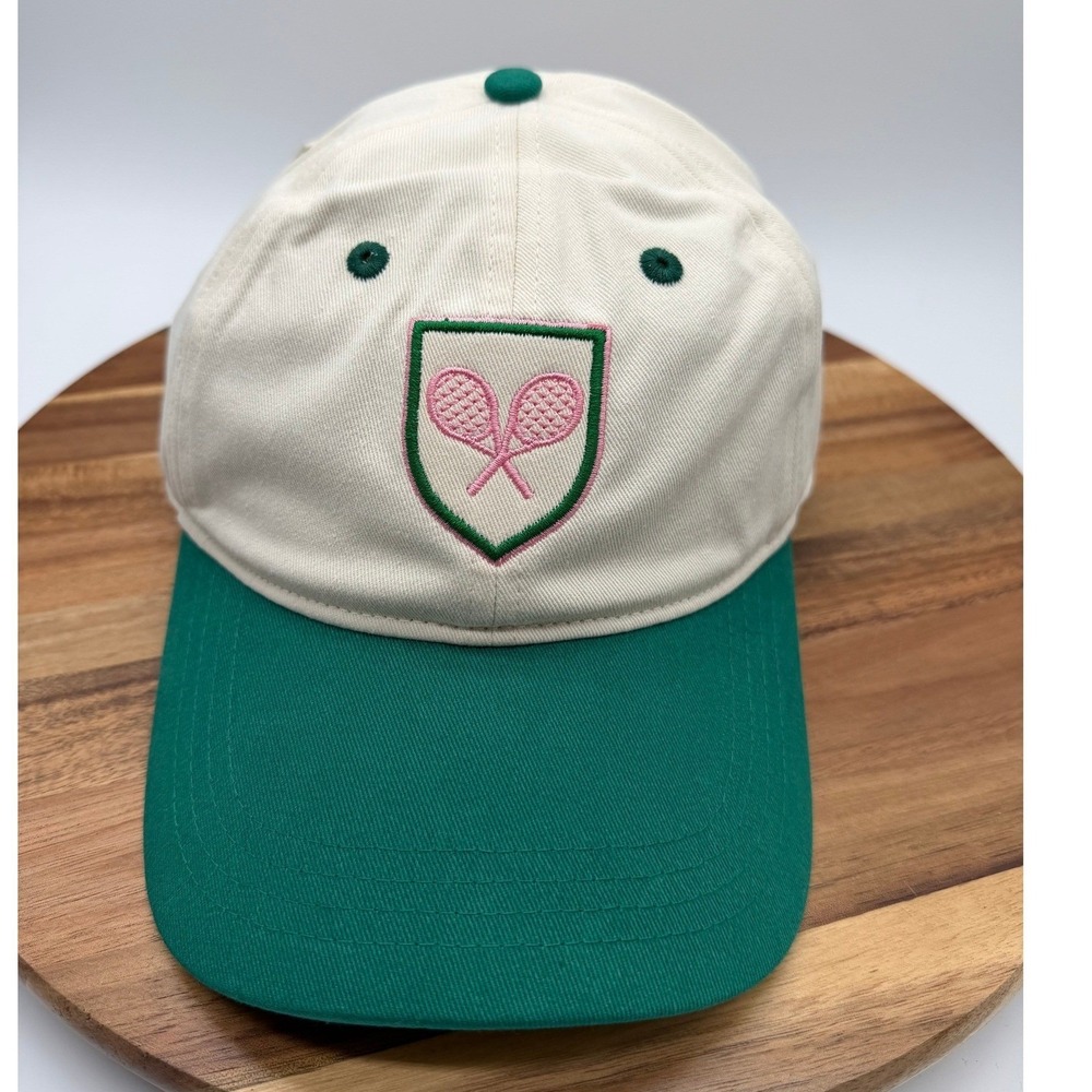 Frasier Sterling Sport PickleBall Crest Baseball Cap Cream Green 2689